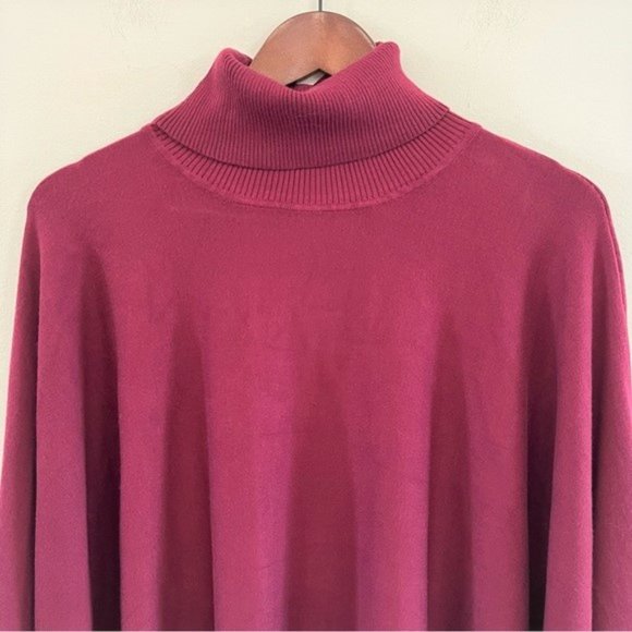 Alfani NWT Oversized Turtleneck Poncho Sweater Size 3X - Picture 2 of 13
